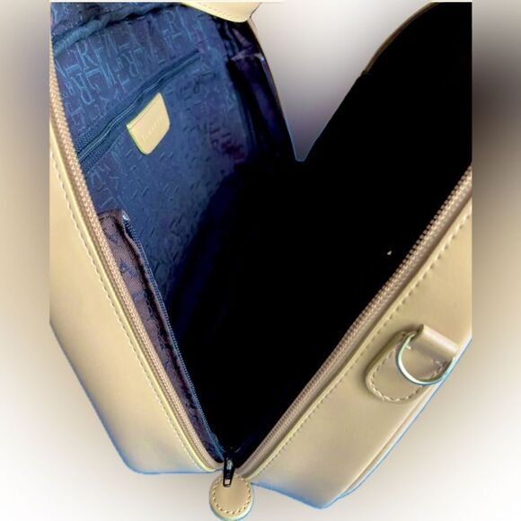 Lamarthe Beige Leather Satchel Handbag - Picture 9 of 12